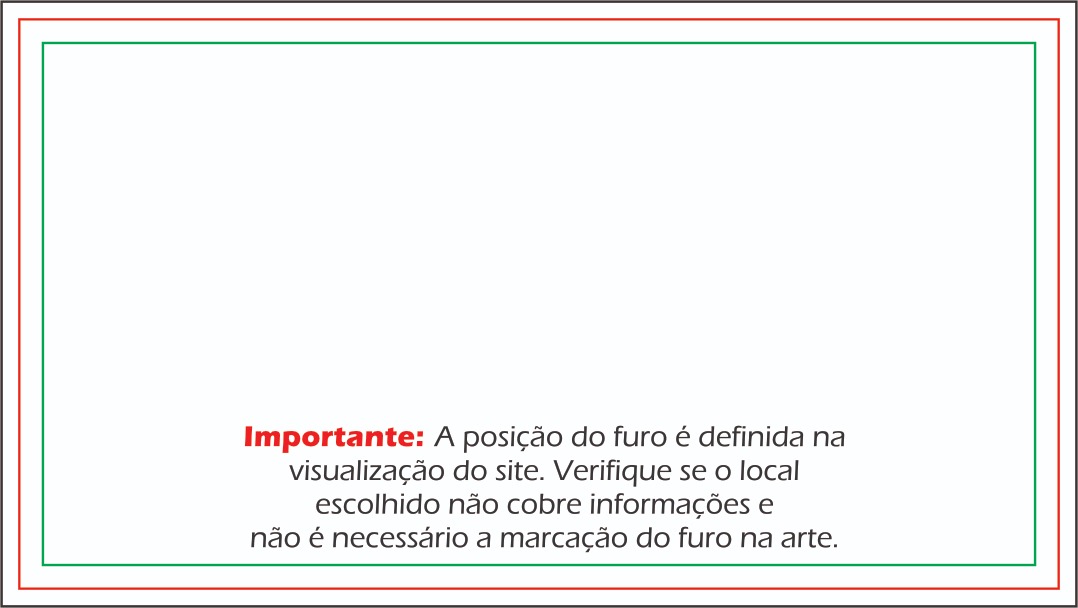 Gabarito de tag 9x5 cm