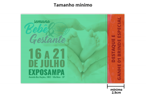 Tamanho mínimo l Aplicação da Serrilha l Atual Card